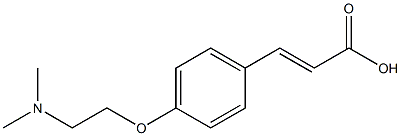 3-{4-[2-(dimethylamino)ethoxy]phenyl}prop-2-enoic acid 结构式