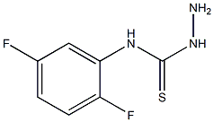 3-amino-1-(2,5-difluorophenyl)thiourea 结构式