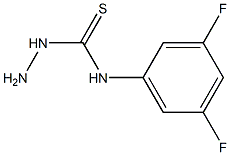 3-amino-1-(3,5-difluorophenyl)thiourea 结构式