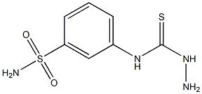 3-amino-1-(3-sulfamoylphenyl)thiourea 结构式