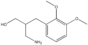 3-amino-2-[(2,3-dimethoxyphenyl)methyl]propan-1-ol 结构式