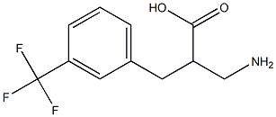 3-amino-2-{[3-(trifluoromethyl)phenyl]methyl}propanoic acid 结构式