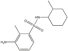 3-amino-2-methyl-N-(2-methylcyclohexyl)benzene-1-sulfonamide 结构式