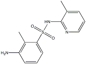 3-amino-2-methyl-N-(3-methylpyridin-2-yl)benzene-1-sulfonamide 结构式