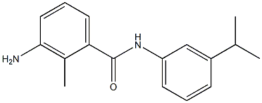 3-amino-2-methyl-N-[3-(propan-2-yl)phenyl]benzamide 结构式