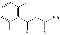 3-amino-3-(2,6-difluorophenyl)propanamide 结构式