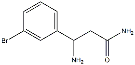 3-amino-3-(3-bromophenyl)propanamide 结构式