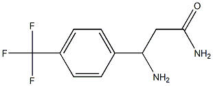 3-amino-3-[4-(trifluoromethyl)phenyl]propanamide 结构式