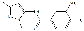 3-amino-4-chloro-N-(1,3-dimethyl-1H-pyrazol-5-yl)benzamide 结构式