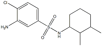 3-amino-4-chloro-N-(2,3-dimethylcyclohexyl)benzene-1-sulfonamide 结构式