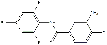 3-amino-4-chloro-N-(2,4,6-tribromophenyl)benzamide 结构式