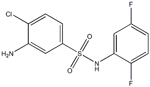 3-amino-4-chloro-N-(2,5-difluorophenyl)benzene-1-sulfonamide 结构式