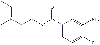 3-amino-4-chloro-N-[2-(diethylamino)ethyl]benzamide 结构式