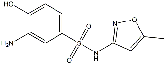 3-amino-4-hydroxy-N-(5-methyl-1,2-oxazol-3-yl)benzene-1-sulfonamide 结构式