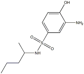 3-amino-4-hydroxy-N-(pentan-2-yl)benzene-1-sulfonamide 结构式
