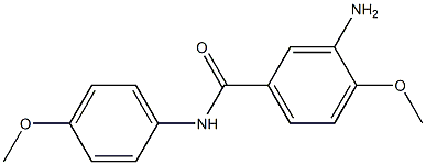 3-amino-4-methoxy-N-(4-methoxyphenyl)benzamide 结构式