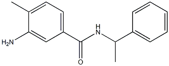 3-amino-4-methyl-N-(1-phenylethyl)benzamide 结构式