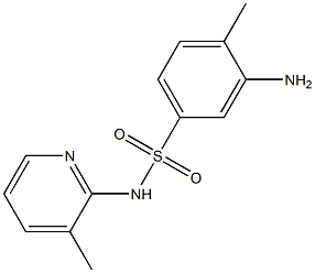 3-amino-4-methyl-N-(3-methylpyridin-2-yl)benzene-1-sulfonamide 结构式