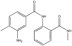 3-amino-4-methyl-N-{2-[(methylamino)carbonyl]phenyl}benzamide 结构式