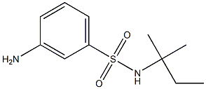 3-amino-N-(1,1-dimethylpropyl)benzenesulfonamide 结构式