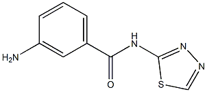 3-amino-N-(1,3,4-thiadiazol-2-yl)benzamide 结构式