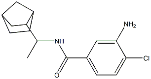 3-amino-N-(1-{bicyclo[2.2.1]heptan-2-yl}ethyl)-4-chlorobenzamide 结构式