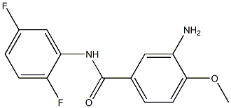 3-amino-N-(2,5-difluorophenyl)-4-methoxybenzamide 结构式