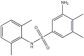 3-amino-N-(2,6-dimethylphenyl)-4,5-dimethylbenzene-1-sulfonamide 结构式