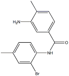 3-amino-N-(2-bromo-4-methylphenyl)-4-methylbenzamide 结构式