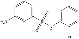 3-amino-N-(2-bromophenyl)benzenesulfonamide 结构式