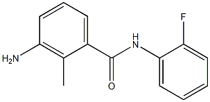 3-amino-N-(2-fluorophenyl)-2-methylbenzamide 结构式