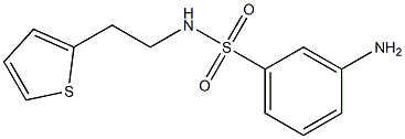 3-amino-N-(2-thien-2-ylethyl)benzenesulfonamide 结构式