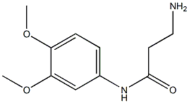 3-amino-N-(3,4-dimethoxyphenyl)propanamide 结构式