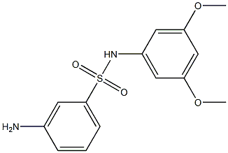 3-amino-N-(3,5-dimethoxyphenyl)benzene-1-sulfonamide 结构式