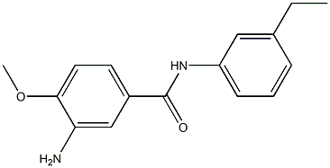 3-amino-N-(3-ethylphenyl)-4-methoxybenzamide 结构式