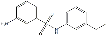 3-amino-N-(3-ethylphenyl)benzenesulfonamide 结构式