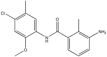 3-amino-N-(4-chloro-2-methoxy-5-methylphenyl)-2-methylbenzamide 结构式