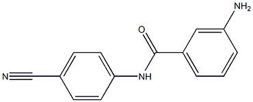 3-amino-N-(4-cyanophenyl)benzamide 结构式