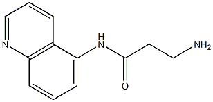 3-amino-N-(quinolin-5-yl)propanamide 结构式