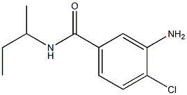 3-amino-N-(sec-butyl)-4-chlorobenzamide 结构式