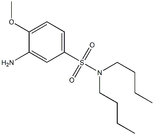 3-amino-N,N-dibutyl-4-methoxybenzene-1-sulfonamide 结构式
