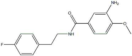 3-amino-N-[2-(4-fluorophenyl)ethyl]-4-methoxybenzamide 结构式