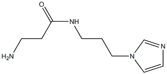 3-amino-N-[3-(1H-imidazol-1-yl)propyl]propanamide 结构式