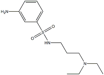 3-amino-N-[3-(diethylamino)propyl]benzenesulfonamide 结构式