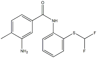 3-amino-N-{2-[(difluoromethyl)sulfanyl]phenyl}-4-methylbenzamide 结构式