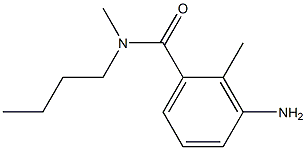 3-amino-N-butyl-N,2-dimethylbenzamide 结构式