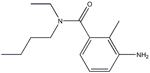 3-amino-N-butyl-N-ethyl-2-methylbenzamide 结构式