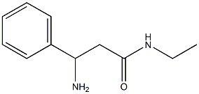 3-amino-N-ethyl-3-phenylpropanamide 结构式