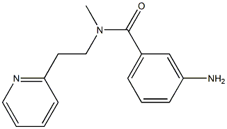 3-amino-N-methyl-N-[2-(pyridin-2-yl)ethyl]benzamide 结构式