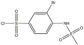 3-bromo-4-methanesulfonamidobenzene-1-sulfonyl chloride 结构式